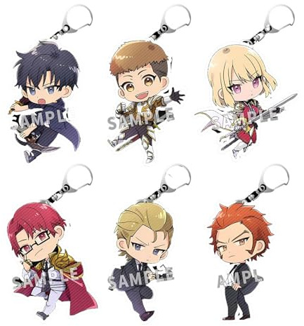 6 Solo Levelings Schlüsselanhänger Anime Figur Cosplay Zubehör Solo Levelings Acryl Anhänger Deko Set
