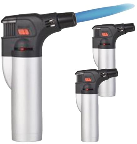 Accendino, Accendigas Antivento, Caramellatore 4 colori (3, argento)
