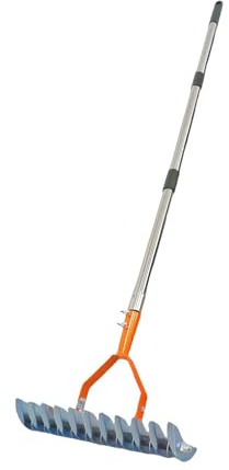 FewNvWa Rastrillo ergonómico para desbrozar césped, Herramienta útil en Jardines, Varilla de 1.3 M