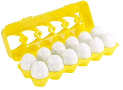 Kisangel Assembled Egg Carton Toy for Boys and Girls Educational Number Matching Toy Number Sorter and Cognitive Development during Playtime