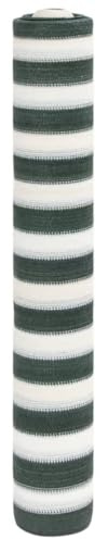 Panneau Brise-Vue Extérieur, 2x10 m Vert et Blanc, PEHD 195 g/m² Résistant aux UV, Cache Balcon Brise Vue et Grillage Jardin, Occultant Durable, pour Balcon/Terrasse/Piscine