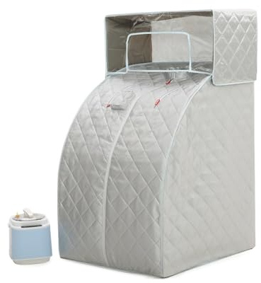 Pot À Vapeur Portable For Sauna, Bain De Vapeur, Pot À Vapeur, Thérapie Amincissante, Cabine De Douche Domestique, Panneau De Vapeur, Sauna À Domicile, Spa Hammam(Gray)