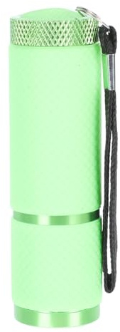 DECOMELODY UV taschenlampe Grün Tragbare Maniküre Geldprüflampe Kompakter Nageltrockner mit Robustem Aluminiumgehäuse für Nagelstudio und Heimgebrauch