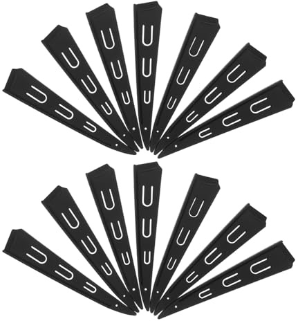 UKCOCO Lot de 10 Étuis Étuis pour Couteaux en Plastique Noir Protège-lames Ventilés et Creux pour Couteaux de Chef Couperets Protection Sécurisée Cuisine Barbecue et Voyage
