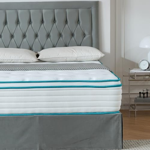 SANA SLEEP 4FT6 Double Mattress, 11 Zone Orthopedic Double Mattress, Pocket Spring Mattress, Motion Isolation, Pressure Relief, Supportive & Comfortable, 135x190x27 cm
