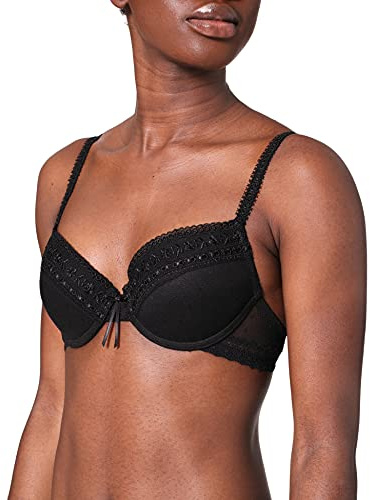 Selene - Sujetador Casandra Push Up, color negro, talla 90B