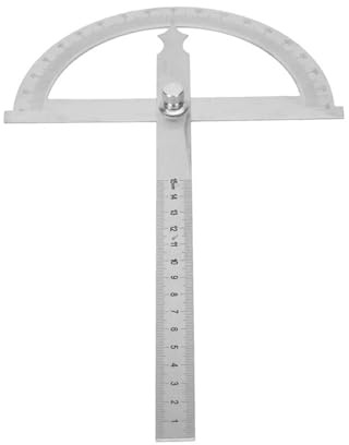 0–180 grader rostfritt stål vinkelkniv goniometer vinkelsökare mätare med 15 cm linjal 150*200mm