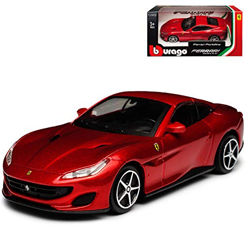 Ferrari Portofino Coupe Rot Metallic Ab 2018 1/43 Burago Modell Auto