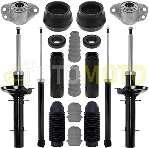 Kit d'amortisseurs avant/arrière pour VW Golf 4 IV 1J Bora composé de 12 pièces