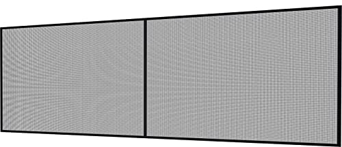VEVOR Garage Door Screen, 18 x 7 ft for 2 Cars, 5.8 lbs Heavy-Duty Fiberglass Mesh for Quick Entry with Self Sealing Magnet and Weighted Bottom, Kids/Pets Friendly, Easy to Install and Retractable