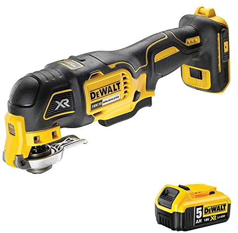 Dewalt DCS356N 18V Brushless Oscillating Multitool with 1 x 5.0Ah Battery