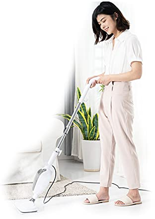 Scopa a Vapore, 15 Secondi per Riscaldare Pulitore a Vapore Elettrico ad Alta Temperatura Multifunzione Domestico Macchina lavapavimenti Non Wireless