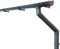 INEFA Dachrinnen Set Gartenhaus, Carport, Terrasse, NW100 / 100mm halbrund 4m Anthrazit 1 Dachseite, Regenrinne PVC für Pultdach, Made in Germany