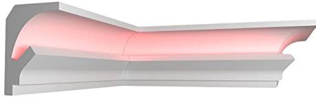 Stuck Dekorbau 10 Meter Indirekte LED Beleuchtung Lichtprofile Wand Stuckleiste Profil BL20