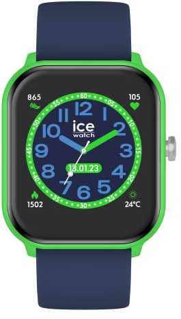 ICE-WATCH - Ice Smart Green Blue - Smartwatch Verde para Niño con Correa de Silicona - 021876 (1,40)
