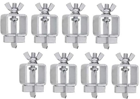 8 Pièces Pinces De Soudage, Pinces De Soudage Bout à Bout En Alliage D'aluminium Pinces De Panneau De Carrosserie Automatique Pince De Sol Outil D'alignement De Porte De Soudage Pour le Soudage Bord à