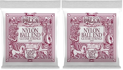 Ernie Ball Ernesto Palla Klassik-Gitarrensaiten Black & Gold Ball End Nylon (Packung mit 2)