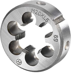 CoCud Metrisches verstellbares Rundschneideisen, M20 x 1,5, Gewinde aus legiertem Stahl, Rechtsgewinde - (Anwendungen: zur Bearbeitung von Außengewinden für Metall und Kunststoff)