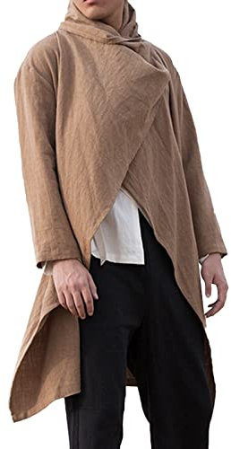 SRZYMJ Windjacke Herren Fleecejacke Schwarz Ohne Kapuze Langarmshirt Sport Winter Regenmantel Wasserdicht Pullover Mit Kapuze Fleecejacke Schwarz Ohne Kapuze Kaffee Herren Fahrrad Anzüge L