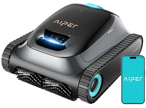 (2025 Upgrade) AIPER Scuba S1 Poolroboter Boden und Wand, Wasserlinienreinigung, 3μm Ultrafeiner Filter, 180 Min. Akkulaufzeit, 15900LPH Leistungsstarker Poolsauger mit APP, Für Eingelassene Pools
