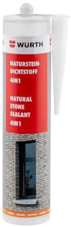 Würth Natursteindichtstoff 4 in 1; Kartusche; 310ml; transparent - Naturstein Dichtstoff - (0893351000)