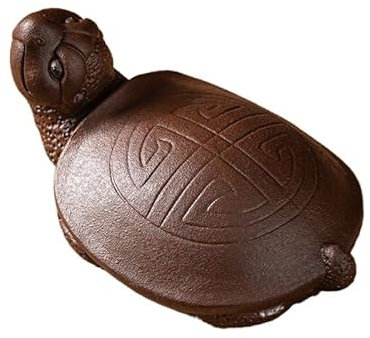 EINES Handgefertigte Statue Teehaustier Kreative lila Sand Schildkröte Tee Haustier Home Wohnzimmer Schreibtisch Ornamente Aquarium Landschaftsbau Dekorationen Teetischzubehör für Haustiere