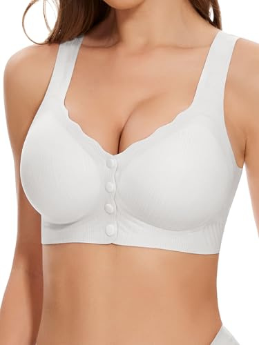 HBselect Soutien Gorge Femme, Boucle Ouverte sur l'avant, sans Anneaux