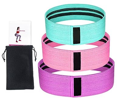 ADOCARN 1Ensemble Bande Élastique Antidérapante pour Musculation Fessiers de Bandes de Résistance pour Squats et Exercices de Jambes avec de Transport et Manuel Instructions