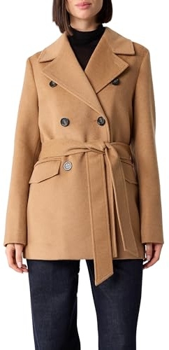 Comma Blazerjacke im Wollmix mit Bindegürtel