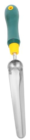 BAZEITFLOW Pala de Mano de Jardín Inoxidable Herramienta Ergonómica para Plantar y Deshierbar Resistente y Portátil para Cuidado de Flores y Huerto Doméstico