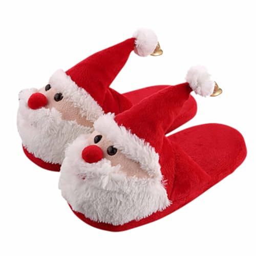 Zapatillas de estar por casa para niños y niñas, de felpa, cálidas y acogedoras, pantuflas de invierno para niñas, zapatillas con suela, zapatos festivos para niños y niños pequeños, suaves, cálidas y
