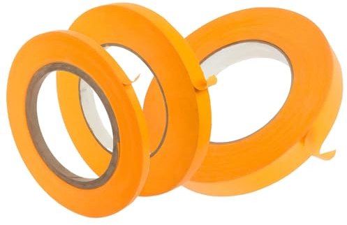 Gitarren-Griffbrett-Abdeckband – 3er-Set Nadelstreifen-Malerband für präzises Abkleben des Griffbretts, ideal zum Schutz von Bünden und Holz beim Gitarren-Setup, Lackieren oder Polieren, Nadelstreifen