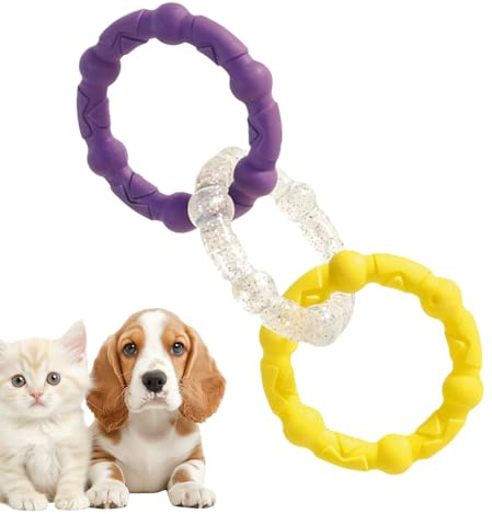 Dog Tug Toy 3-Ring Tug Fetch Exercise Game