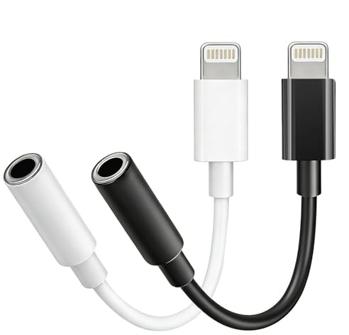 Dongcill 2 PackAux Adapter Lightning auf Klinke