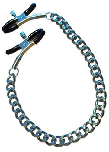 BDSM Nippelklammern Brustwarzenklemmen Nippelklemmen einstellbar | Bondage Nippelklemmen mit 30cm Kette