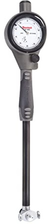Starrett 3089Z-131-26J- Gage de calibre de calibre de esfera, rango de 5 a 15 cm, graduaciones de 0,0005 pulgadas, profundidad de medición aproximada: 15 cm