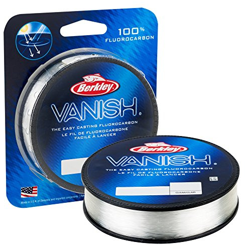 Berkley Vanish®, Clear, 12lb | 5.4kg, 250yd | 228m Fluorocarbon Fishing Line, Suitable for Saltwater and Freshwater Environments