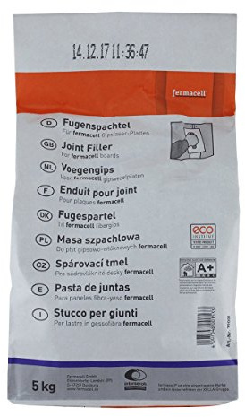 Fermacell 5 kg, spatola di giunzione per pannelli in fibra di gesso, spatola di riempimento
