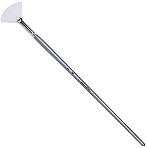 Liquitex 6925008 BASICS Paint Brush, Fan No. 8, White