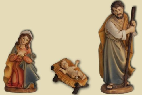 Heilige Familie 3tlg. Höhe 11cm, handbemalen