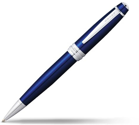Cross Bailey Kugelschreiber (Drehmechanik, Schreibfarbe schwarz, Strichstärke M) Blau-Lack
