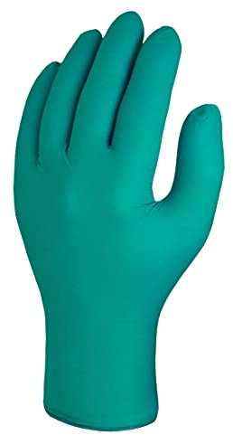 Skytec Premium Teal Nitrile Gloves - Pack of 100 Latex-Free Disposable Gloves - Non-Sterile, High Grip Surgical Gloves for Medical, Food, & Cleaning - EN 455/374 PPE Certified - Medium