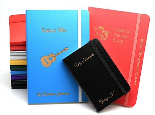 CustomDesign.Shop Personalisiertes Hardcover-Notizbuch | Schaffen Sie ein ganz einzigartiges Geschenk | Lasergravierte Geschenkidee - A5, Grün