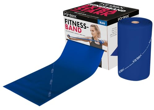 Kintex Fitnessband Bulk Rolle 25 m Widerstandsband für Training und Sport | 100 % Latex, individuell zuschneidbar – ideal für Physiotherapie, Fitnessstudios, Rehasport und funktionelles Training
