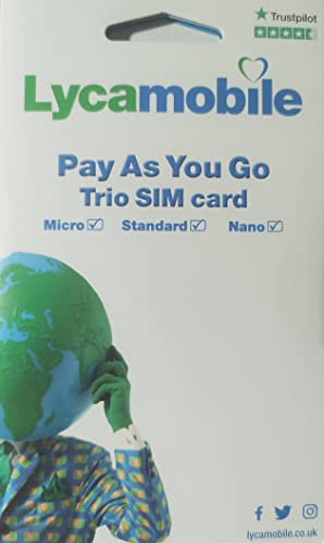 Lyca Mobile Sim Card - UK Only with £2.00 Free Balance International Calls