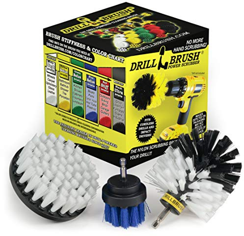Drillbrush Pet Hair Remover Brush - Lint Roller Brush Alternative – Car Carpet Pet Hair Lifter and Lint Remover - Dog Brush/Cat Brush Drill Attachment - Replace Your Lint Rollers with Drill Brush