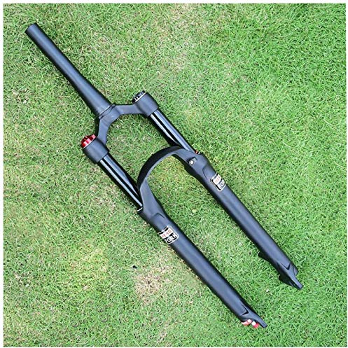VPPV Forcella per Bicicletta da Mountain 27,5 , Tubo Dritto 1-1/8 Ammortizzatore 29 Pollici Bicicletta MTB Forche a Gas Corsa 120 mm (Colore : Shoulder Lock-B, Size : 27.5 inch)