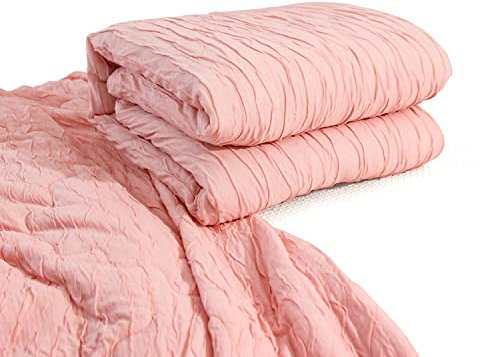 Sunveno Ganzjahres Babydecke - Vielseitige Wende-Steppdecke, 110x140 cm, Hautfreundlich und Maschinenwaschbar, erhältlich in Rosa