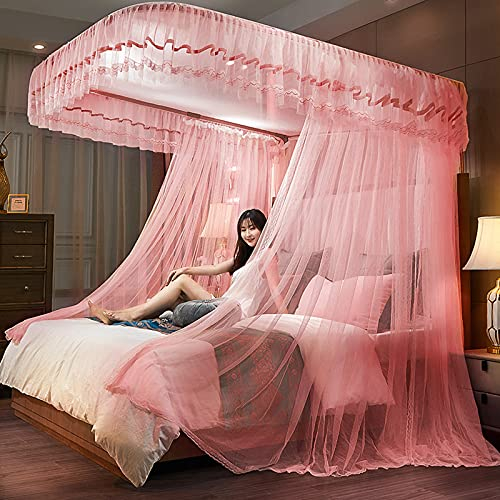 QDTD Fengya Pulver Moskitonetz Für Bett Baldachin Mückennetz Betthimmel Insektenschutz Netz Für Doppelbetten Baby Kid Kinder Daheim Oder Für Die Reise(Size:1.2 * 2m(4 * 6.6ft))