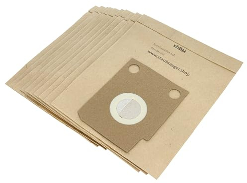 vhbw 10x Sacs remplacement pour Hoover Gr. H7 pour aspirateur - papier, 26cm x 21cm couleur sable